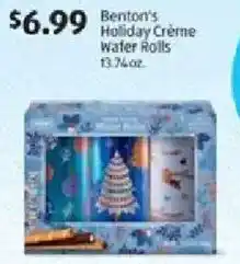 Aldi Benton's Holiday Crème Water Rolls offer