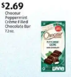 Aldi Choceur Peppermint Créme Filled Chocolate Bar offer