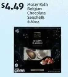 Aldi Moser Roth Belgian Chocolate Seashells offer