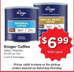Kroger Kroger Coffee offer