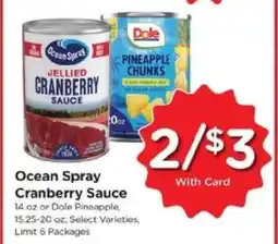 Kroger Ocean Spray Cranberry Sauce offer
