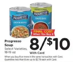 Kroger Progresso Soup offer