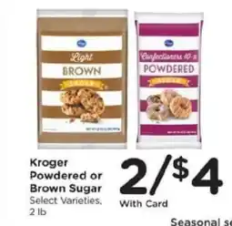 Kroger Kroger Powdered or Brown Sugar offer