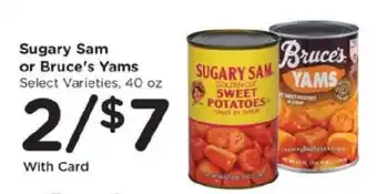 Kroger Sugary Sam or Bruce's Yams offer