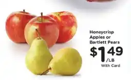 Kroger Honeycrisp Apples or Bartlett Pears offer