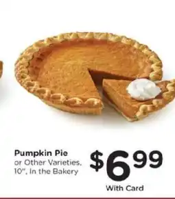 Kroger Pumpkin Pie offer