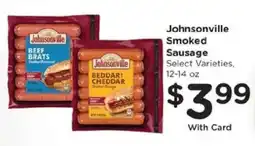 Kroger Johnsonville Smoked Sausage offer