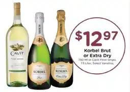 Kroger Korbel Brut or Extra Dry offer