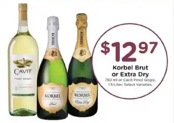 Kroger Korbel Brut or Extra Dry offer