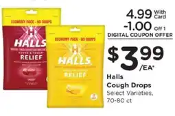 Kroger Halls Cough Drops offer