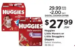 Kroger Huggies Little Movers or Little Snugglers Diapers offer