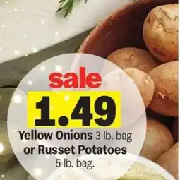 Meijer Yellow Onions or Russet Potatoes offer