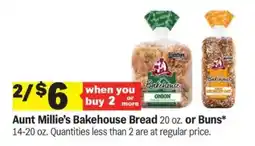 Meijer Aunt Millie's Bakehouse Bread or Buns offer