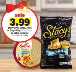 Meijer Stacy's Pita Chips, Thins or Bagel Chips or Sabra Hummus offer