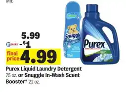 Meijer Purex Liquid Laundry Detergent or Snuggle In-Wash Scent Booster offer