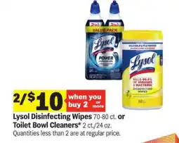 Meijer Lysol Disinfecting Wipes or Toilet Bowl Cleaners offer