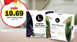 Meijer L Pads or Liners offer