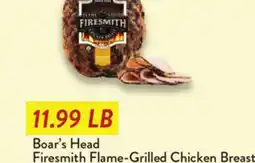 Fresh Thyme Boar's Head Firesmith Flame-Grilled Chicken Breast offer