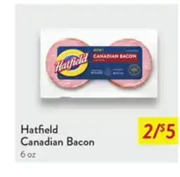 Fresh Thyme Hatfield Canadian Bacon offer