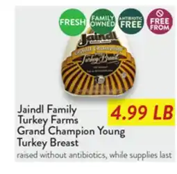 Fresh Thyme Jaindl Family Turkey Farms Grand Champion Young Turkey Breast offer