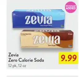 Fresh Thyme Zevia Zero Calorie Soda offer