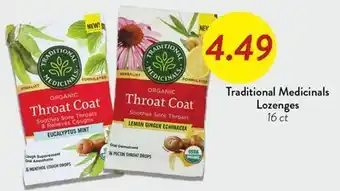 Fresh Thyme Traditional Medicinals Lozenges offer