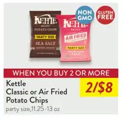 Fresh Thyme Kettle Classic or Air Fried Potato Chips offer