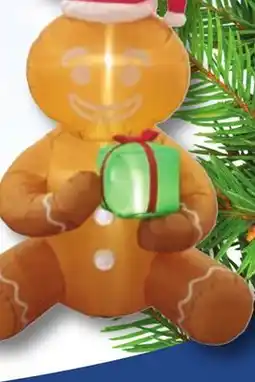 Ace Hardware 6' Inflatable Gingerbread Man or Penguins With Lights Yard Décor offer