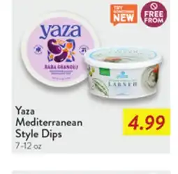 Fresh Thyme Yaza Mediterranean Style Dips offer