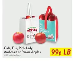 Fresh Thyme Gala, Fuji, Pink Lady, Ambrosia or Pazazz Apples offer