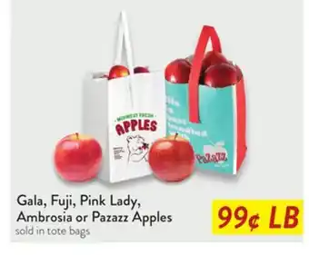 Fresh Thyme Gala, Fuji, Pink Lady, Ambrosia or Pazazz Apples offer