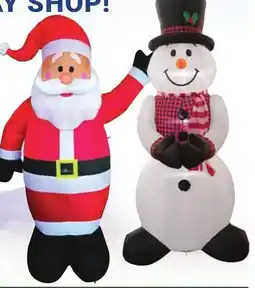 Ace Hardware 8' Inflatable Santa or Snowman Yard Décor offer