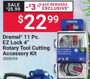 Ace Hardware Dremel 11 Pc. EZ Lock 4 Rotary Tool Cutting Accessory Kit offer