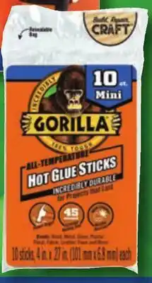 Ace Hardware Gorilla 10 Ct. Hot Glue Sticks offer