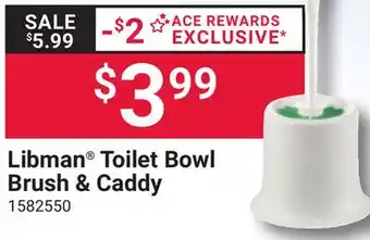 Ace Hardware Libman Toilet Bowl Brush & Caddy offer