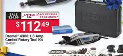 Ace Hardware Dremel 4300 1.8 Amp Corded Rotary Tool Kit offer