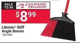 Ace Hardware Libman Stiff Angle Broom offer