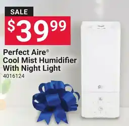 Ace Hardware Perfect Aire Cool Mist Humidifier With Night Light offer