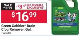 Ace Hardware Green Gobbler Drain Clog Remover Gal offer