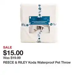 Marshalls REECE & RILEY Koda Waterproof Pet Throw offer