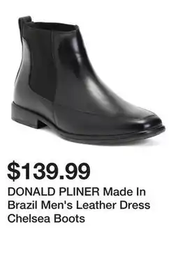 Marshalls DONALD PLINER Made In Brazil Men's Leather Dress Chelsea Boots offer