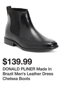 Marshalls DONALD PLINER Made In Brazil Men's Leather Dress Chelsea Boots offer