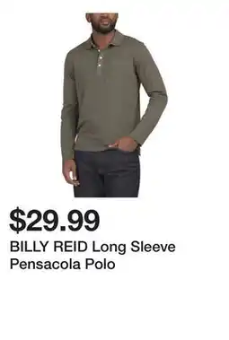 Marshalls BILLY REID Long Sleeve Pensacola Polo offer