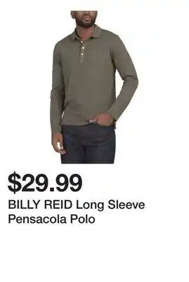 Marshalls BILLY REID Long Sleeve Pensacola Polo offer