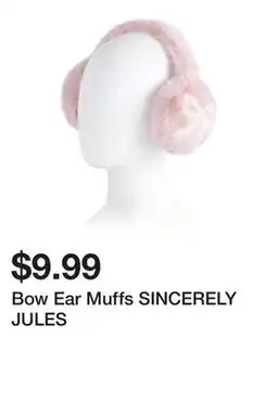 Marshalls Bow Ear Muffs SINCERELY JULES offer