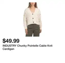 Marshalls INDUSTRY Chunky Pointelle Cable Knit Cardigan offer
