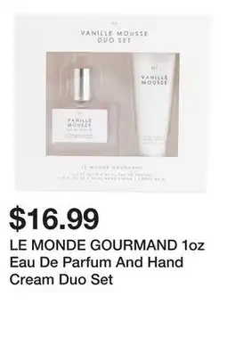 Marshalls LE MONDE GOURMAND 1oz Eau De Parfum And Hand Cream Duo Set offer