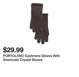 Marshalls PORTOLANO Cashmere Gloves With Swarovski Crystal Stones offer