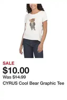 Marshalls CYRUS Cool Bear Graphic Tee offer