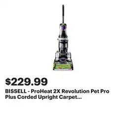 Best Buy BISSELL - ProHeat 2X Revolution Pet Pro Plus Corded Upright Carpet Deep Cleaner - silver/purple offer